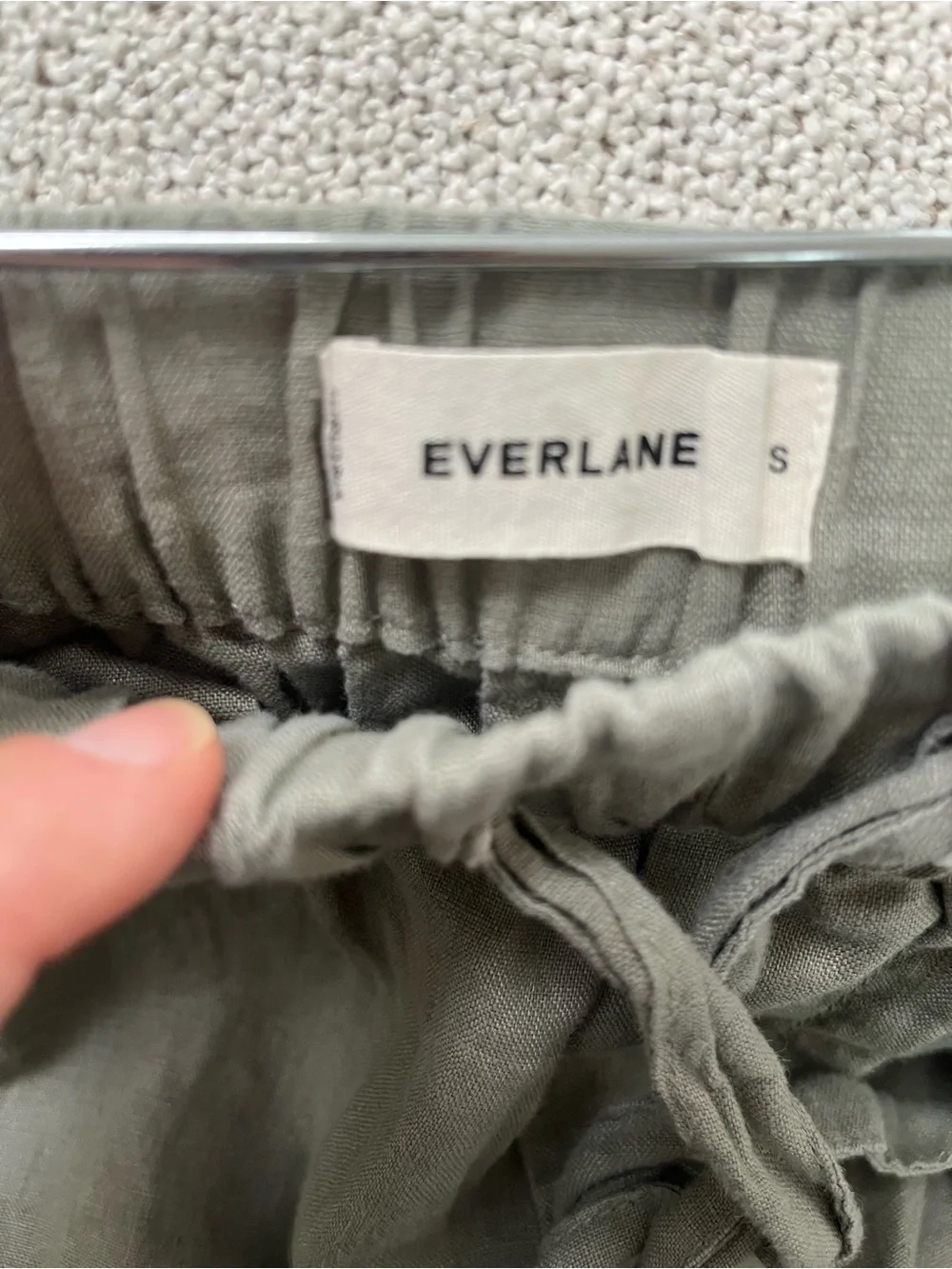Everlane Linen Pull-On Barrel Pant   Size small